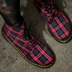 Dr Martens 1460 Tartan Boots (Pink)