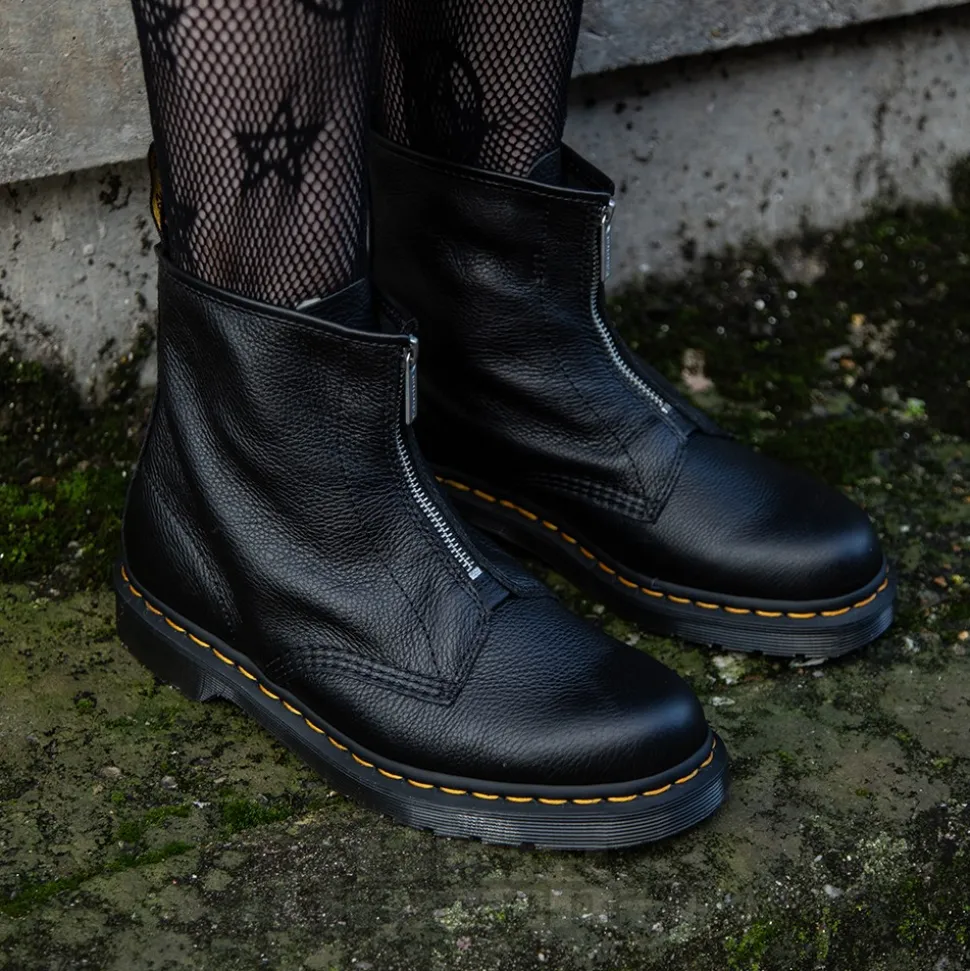 Dr Martens 1460 Virginia Zip Boot (Black)