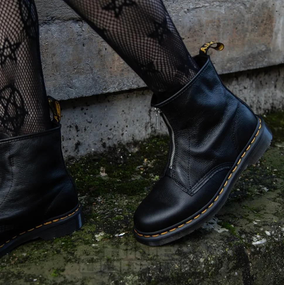 Dr Martens 1460 Virginia Zip Boot (Black)
