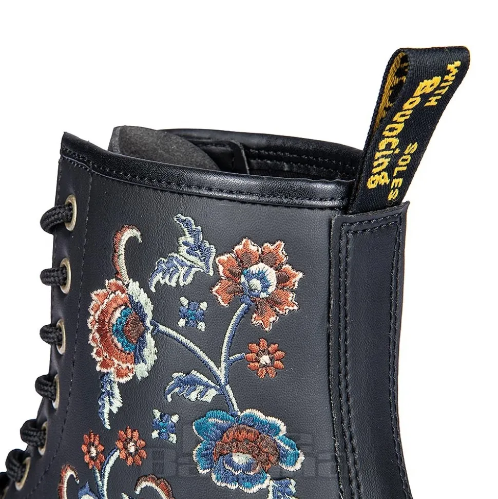 Dr Martens 1460 Vonda Tavern Floral Boots (Black)