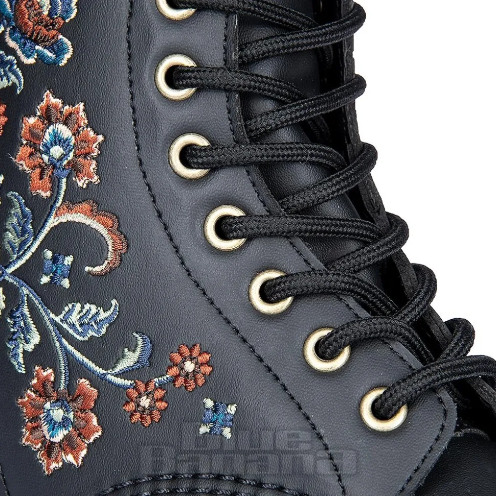Dr Martens 1460 Vonda Tavern Floral Boots (Black)