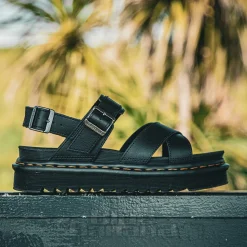 Dr Martens Voss II Athena Leather Sandals (Black)