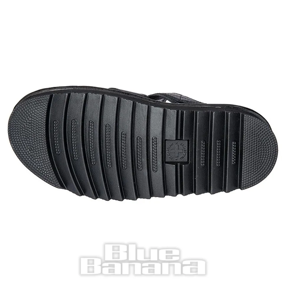 Dr Martens Voss II Athena Leather Sandals (Black)