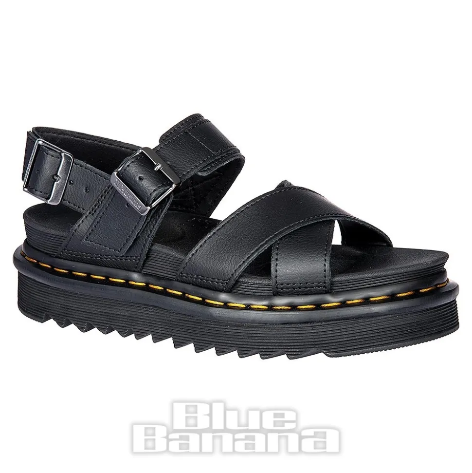 Dr Martens Voss II Athena Leather Sandals (Black)