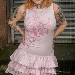 Ed Hardy Climbing Rose Dress (Pink)