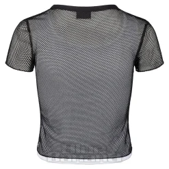 Ed Hardy Climbing Rose Mesh T-Shirt (White/Black)