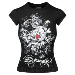 Ed Hardy Death Or Glory T-Shirt (Black)
