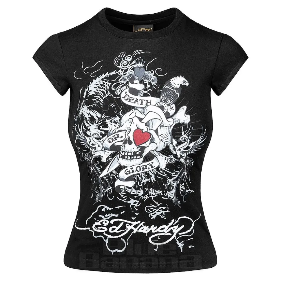Ed Hardy Death Or Glory T-Shirt (Black)