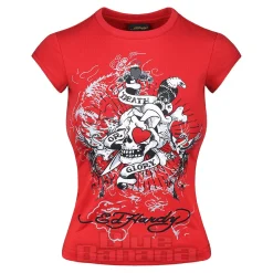 Ed Hardy Death Or Glory T-Shirt (Red)