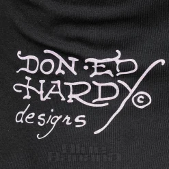 Ed Hardy Koi Fish Diamante T-Shirt (Black)
