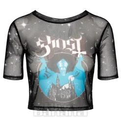 Ghost Opus Mesh Crop T-Shirt (Black)