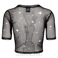 Ghost Opus Mesh Crop T-Shirt (Black)