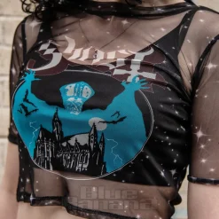 Ghost Opus Mesh Crop T-Shirt (Black)