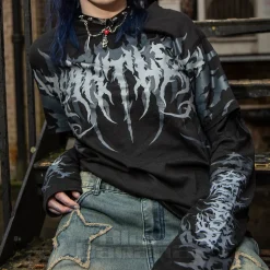 Heartless Akumu Top (Black/Grey)