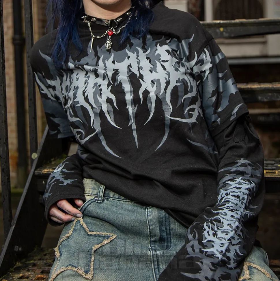 Heartless Akumu Top (Black/Grey)