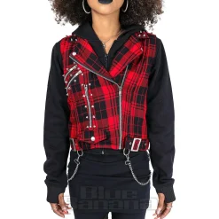 Heartless Evilyn Check Jacket (Red/Black)