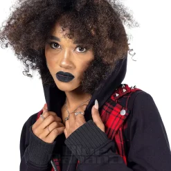 Heartless Evilyn Check Jacket (Red/Black)