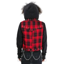 Heartless Evilyn Check Jacket (Red/Black)