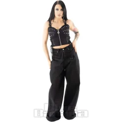 Heartless Kahlo Crop Top (Black)