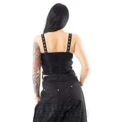 Heartless Kahlo Crop Top (Black)
