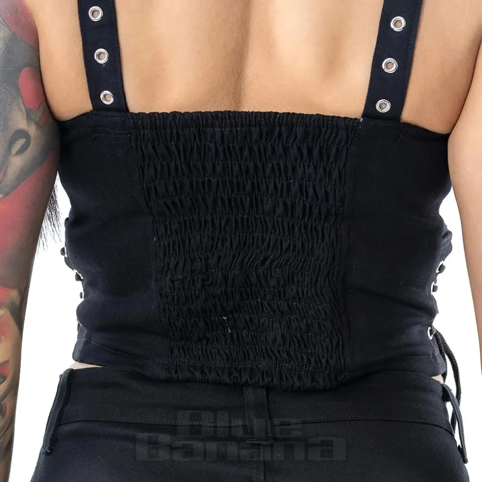 Heartless Kahlo Crop Top (Black)