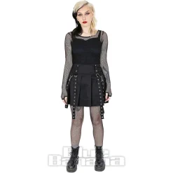 Heartless Louella Mini Skirt (Black)