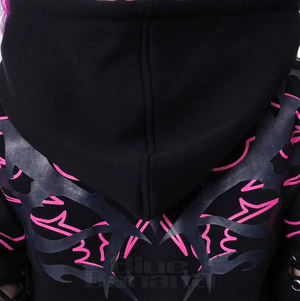 Heartless Thornchant Hoodie (Black/Pink)