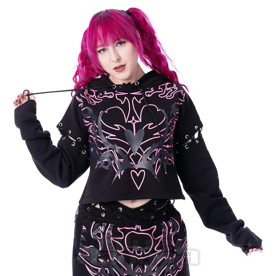 Heartless Thornchant Hoodie (Black/Pink)