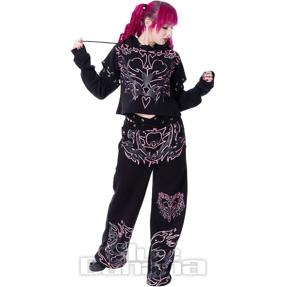 Heartless Thornchant Hoodie (Black/Pink)