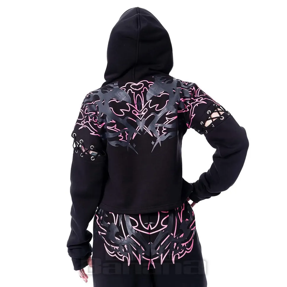 Heartless Thornchant Hoodie (Black/Pink)