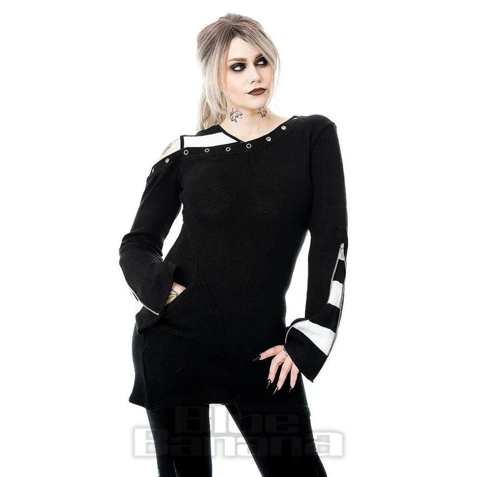 Heartless Vonda Top (Black/White)