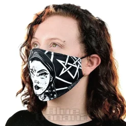 Heartless Wednesday Mask (Black/White)