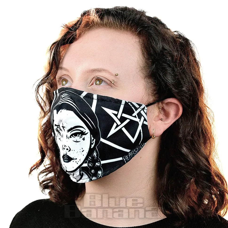Heartless Wednesday Mask (Black/White)