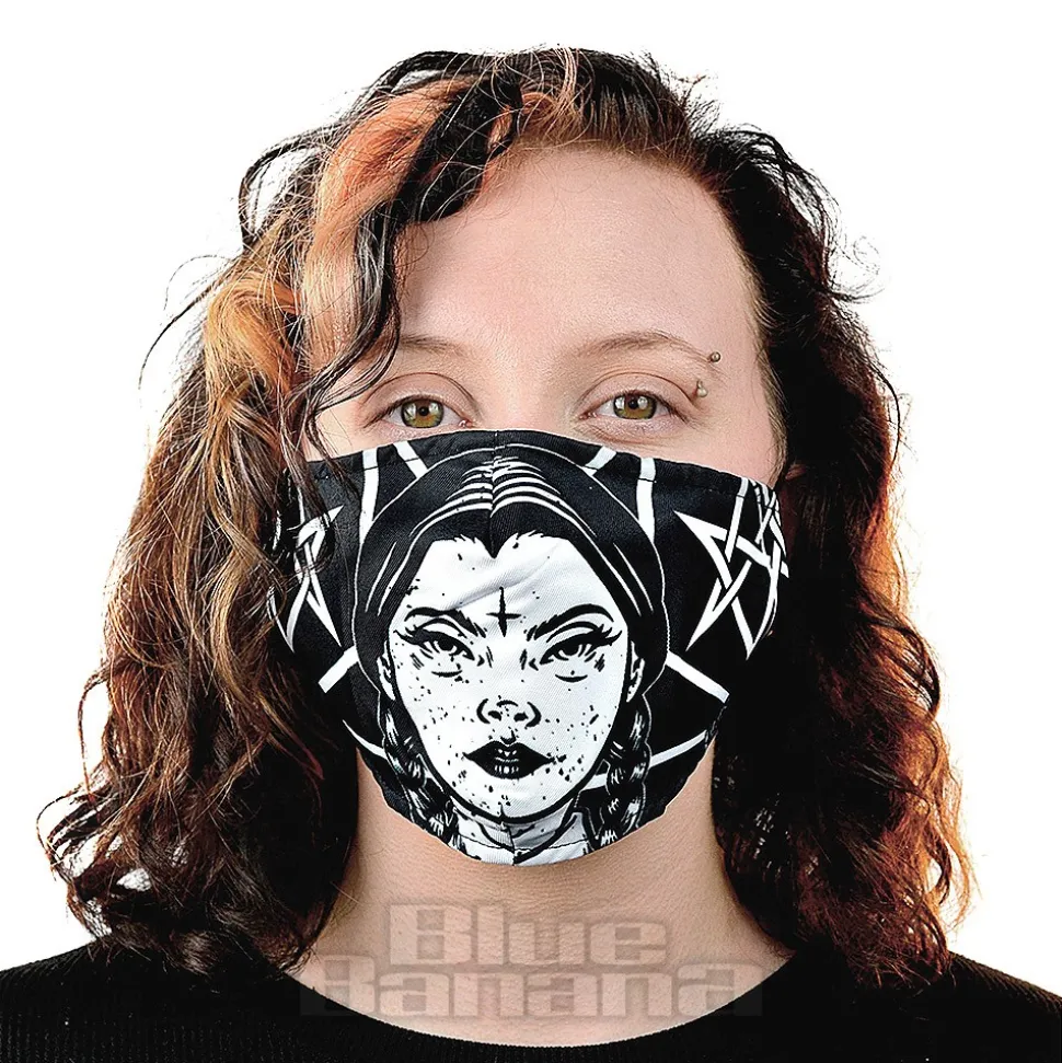 Heartless Wednesday Mask (Black/White)
