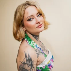 Hearts & Roses Summer Day Mini Dress (Multicolour)