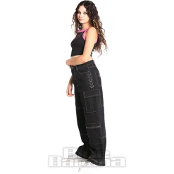 Hell Bunny Cameron Denim Jeans (Black)