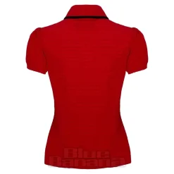 Hell Bunny Casey Blouse (Red)
