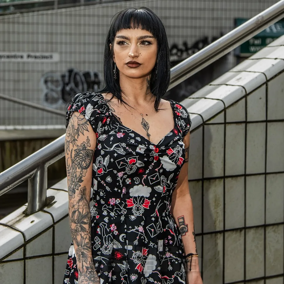 Hell Bunny Charlie Dress (Black)
