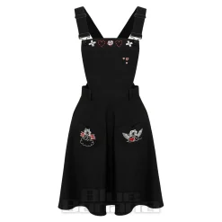 Hell Bunny Cupid Pinafore Dress (Black)