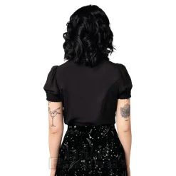 Hell Bunny Danica Blouse (Black)