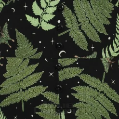 Hell Bunny Gaia Midi Dress (Black/Green)