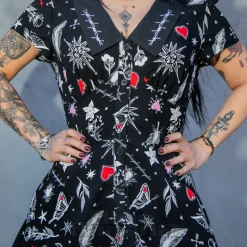 Hell Bunny Leah Mini Dress (Black)