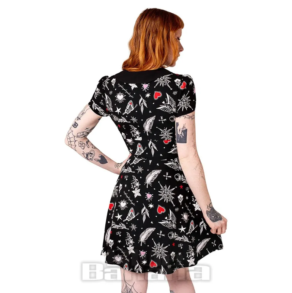 Hell Bunny Leah Mini Dress (Black)