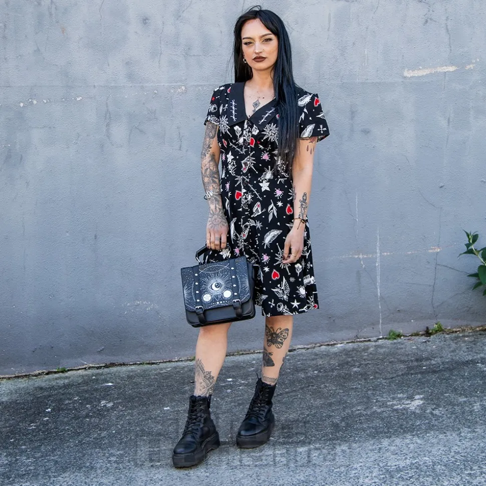 Hell Bunny Leah Mini Dress (Black)