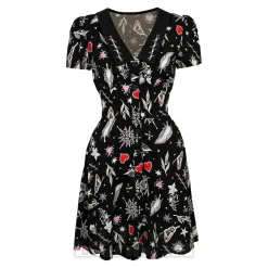Hell Bunny Leah Mini Dress (Black)
