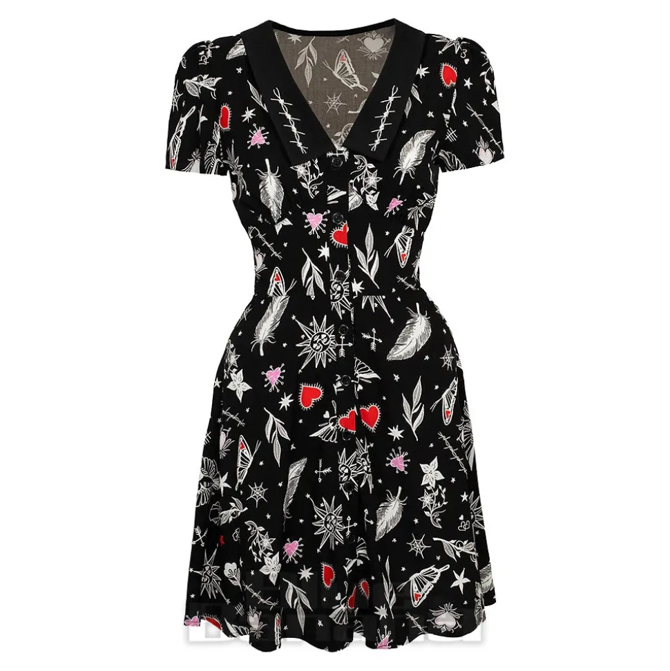 Hell Bunny Leah Mini Dress (Black)