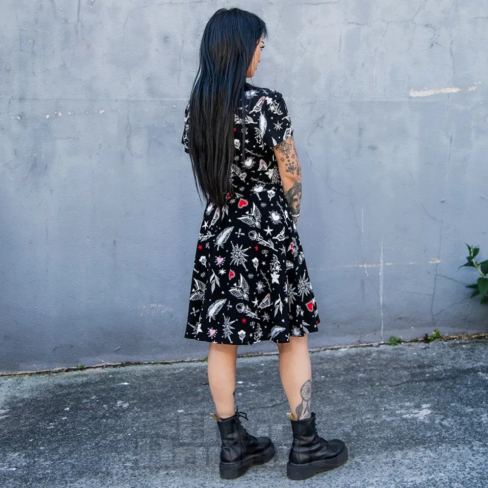 Hell Bunny Leah Mini Dress (Black)