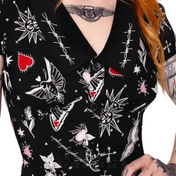 Hell Bunny Leah Mini Dress (Black)