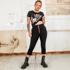 Hell Bunny Lucie Capris (Black)