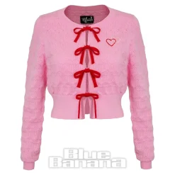 Hell Bunny Lucie Cardigan (Pink)
